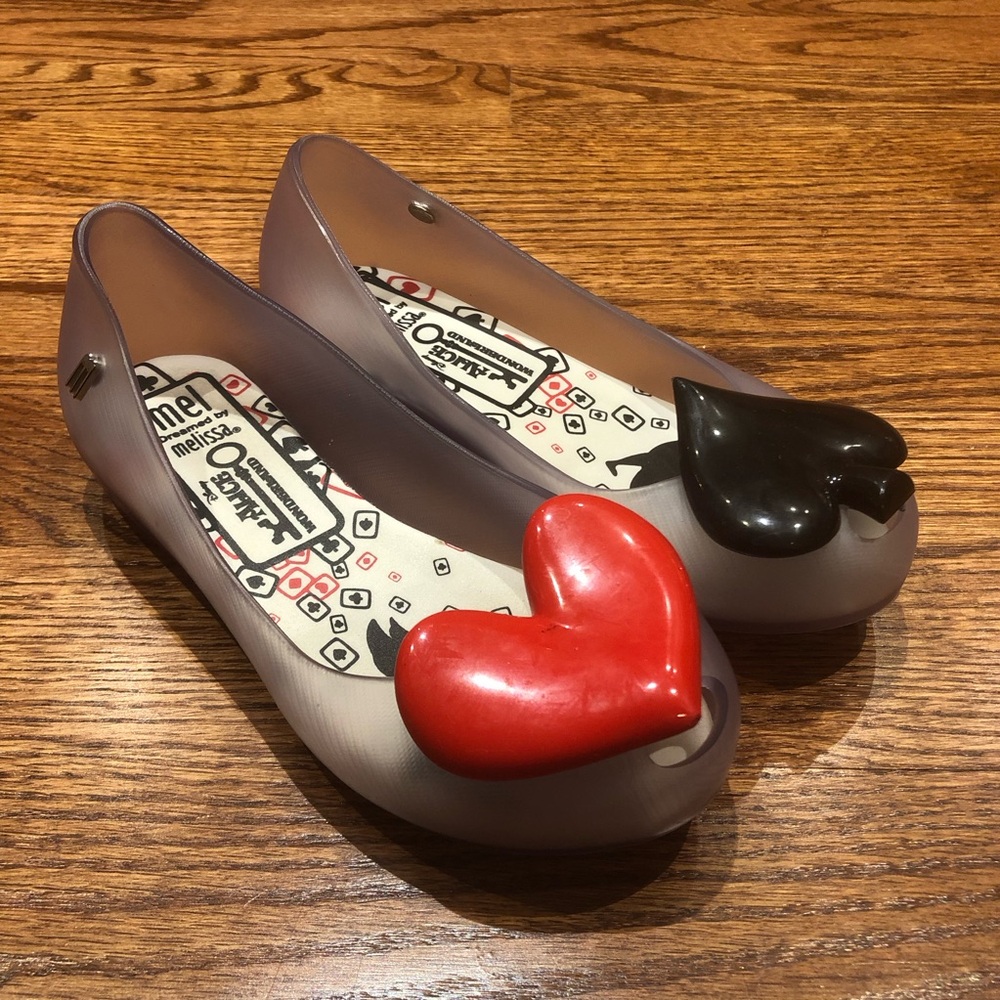 Mini Melissa Alice in Wonderland Peep Toes Size 11